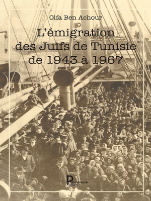 cover image of L'émigration des Juifs de Tunisie de 1943 à 1967